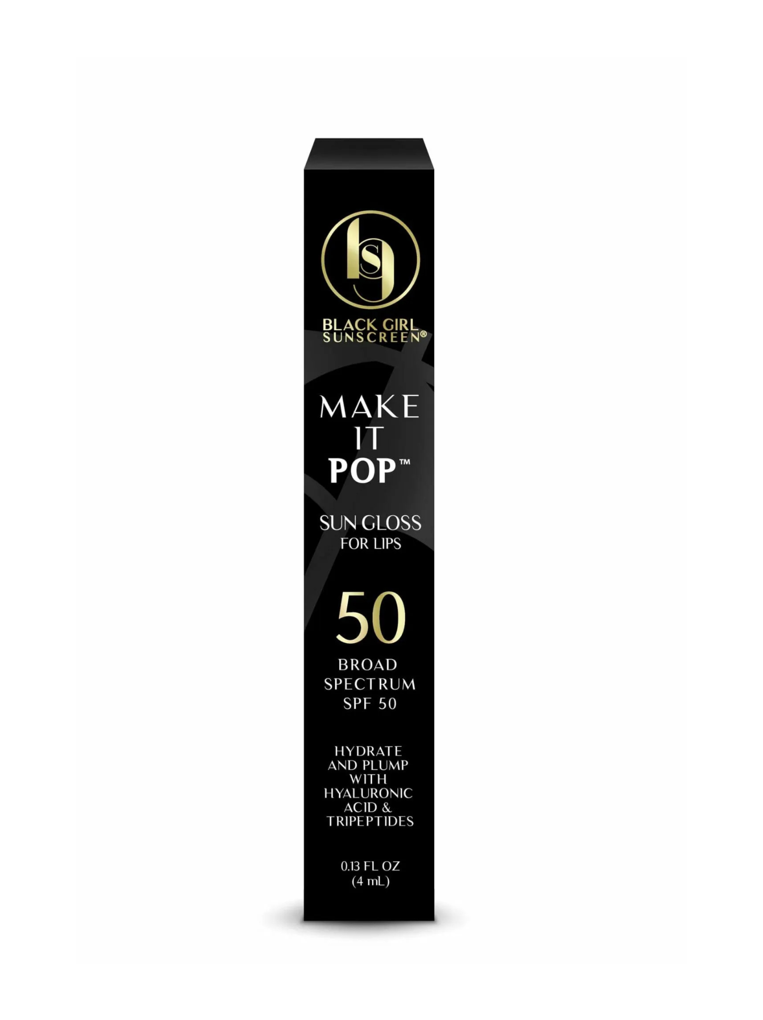 Black Girl Make It Pop Sungloss Lip Gloss with SPF 50