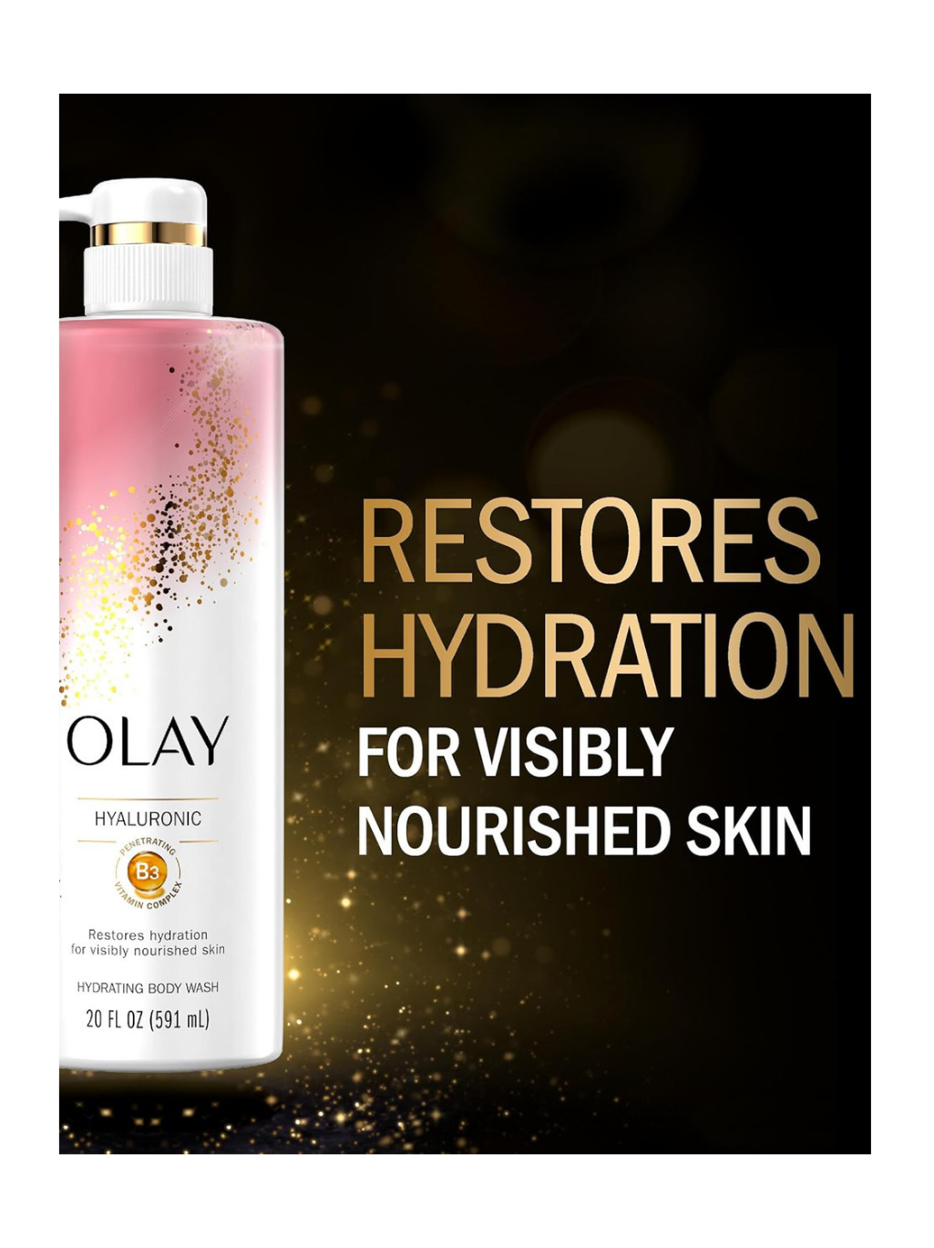 Olay Cleansing & Nourishing Hyaluronic Acid Body Wash – 530ml