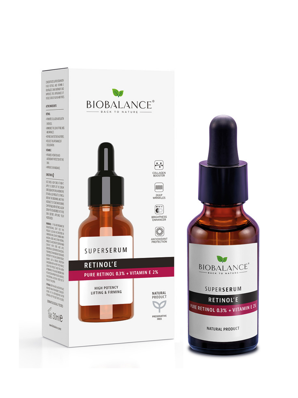 Bio Balance Super Serum Retinol’E (Retinol Puro 0.3% + Vitamin E 2%) – 30ml