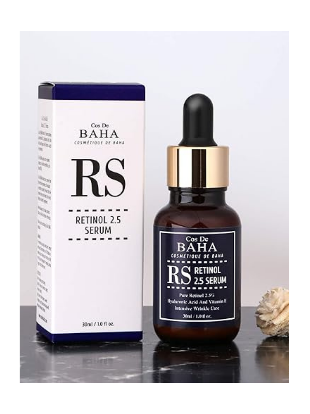 Cos De Baha Retinol 2.5% Solution Facial Serum with Vitamin E – 60ml