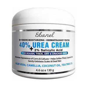 Experience Intense Moisture and Exfoliation with Ebanél 40% Urea Cream Plus Salicylic Acid 130g: What It Is: Ebanél 40% Urea Cream Plus Salicylic Acid 130g is a powerful skincare solution designed to provide intense hydration and exfoliation, ideal for dry, rough, and callused skin. What It Does: Intensive Moisturization: Formulated with 40% urea, this cream delivers deep hydration to the skin, effectively softening and smoothing rough patches, cracked heels, elbows, and knees. Exfoliating Action: Salicylic acid, known for its exfoliating properties, gently removes dead skin cells and promotes cell turnover, revealing softer, healthier-looking skin underneath. Callus Treatment: The combination of urea and salicylic acid effectively targets calluses and thickened skin, helping to reduce their appearance and restore skin texture. How To Use: Cleanse: Wash and dry the affected area. Apply: Dispense a small amount of Ebanél 40% Urea Cream Plus Salicylic Acid onto your fingertips. Massage: Gently massage the cream onto the affected area until fully absorbed. Repeat: Use twice daily, or as needed, for best results. Ingredients: Ebanél 40% Urea Cream Plus Salicylic Acid 130g contains urea, salicylic acid, shea butter, and other nourishing ingredients to hydrate, exfoliate, and soften dry, rough skin. Who It Is For: Perfect for individuals with dry, rough, or callused skin, Ebanél 40% Urea Cream Plus Salicylic Acid is suitable for anyone seeking intense moisturization and exfoliation. Keywords: Ebanél 40% Urea Cream Plus Salicylic Acid, urea cream Nairobi, salicylic acid exfoliation Kenya, intense hydration, callus treatment, dry skin relief, Nairobi skincare.