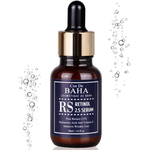 COS DE BAHA RETINOL 2.5% SOLUTION FACIAL SERUM WITH VITAMIN E 30ML